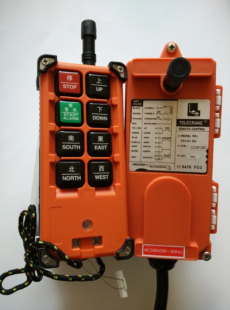 

380v Telecrance F21-E1B Industrial radio remote control for crane