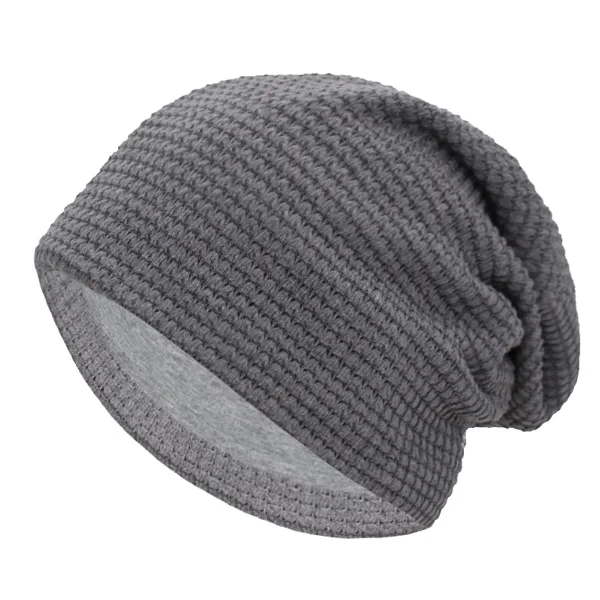 AETRUE зимняя вязаная шапка, женские зимние шапки для мужчин, Модная вязаная Лыжная шапка, одноцветная теплая маска, мягкие вязаные шапки, шапки - Цвет: light gray