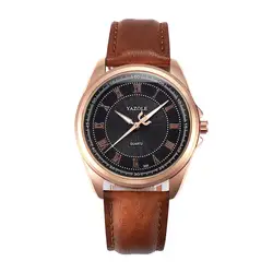 YAZOLE Бизнес Для мужчин кварцевые часы лучший бренд Роскошные модные Повседневное часы для мужчина наручные часы Reloj Hombre подарки
