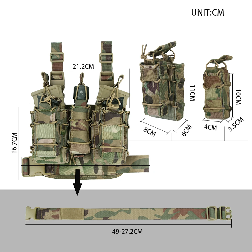 Отличные Элитные бизань комбинация патронов клип сумка Открытый тактический MOLLE ноги кобуры подсумок Военная Охота оборудование