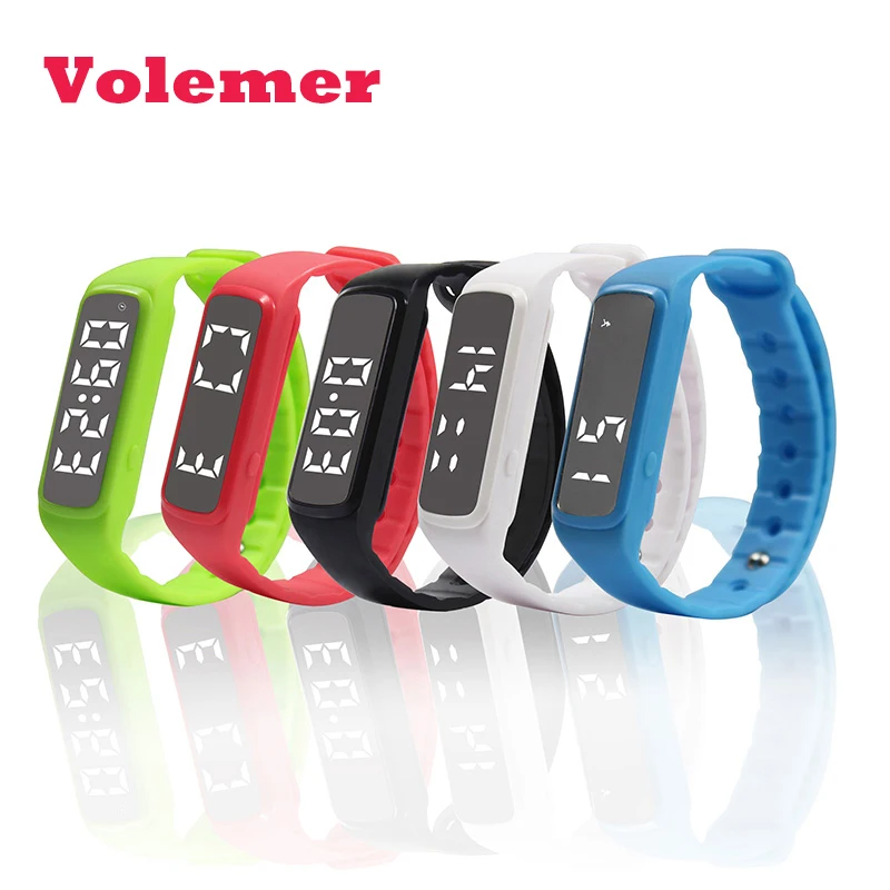 Volemer CD5 Sport Smart Watch Pedometer LED Children Band Temperature Fitness Monitor Digital Wristband Sleep Monitor