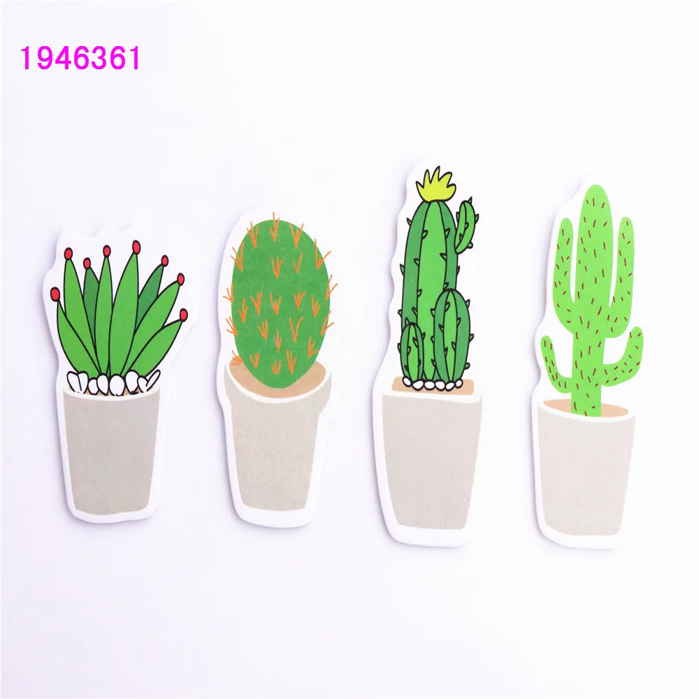 

2018 The cactus Self Adhesive Memo Pad Sticky Notes Bookmark Point It Marker Memo Sticker Paper family Office School Supplies
