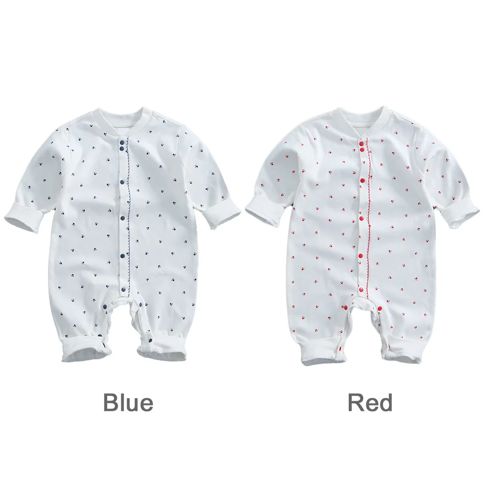 

Newborn Rompers Baby Girls Boy Clothes Long Sleeve Sleepsuit 0-12 Months Cute Cartoon Print Outfits Infant Jumpsuit