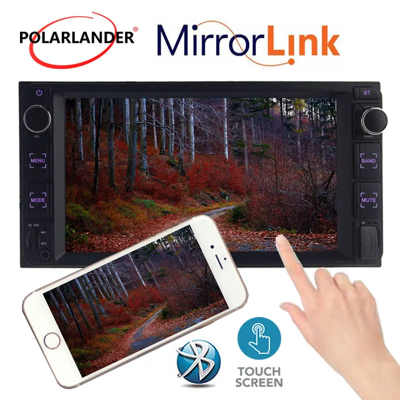 

7 inch 2 Din Mirror Link ISO Interface Touch Screen Display USB FM Radio USB TF AUX FOR TOYOTA COROLLA 11-14 Mirror Link