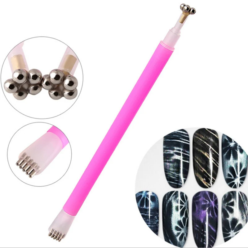 Hot Dual-ended Cat Eye Magnet Stick Flower Shape Pen for Magnetic UV Gel Nail Art Tool Cat Eyes Nail Art Magnet Brush SK88 Hot Dual-ended Cat Eye Magnet Stick Flower Shape Pen for Magnetic UV Gel Nail Art Tool Cat Eyes Nail Art Magnet Brush SK88