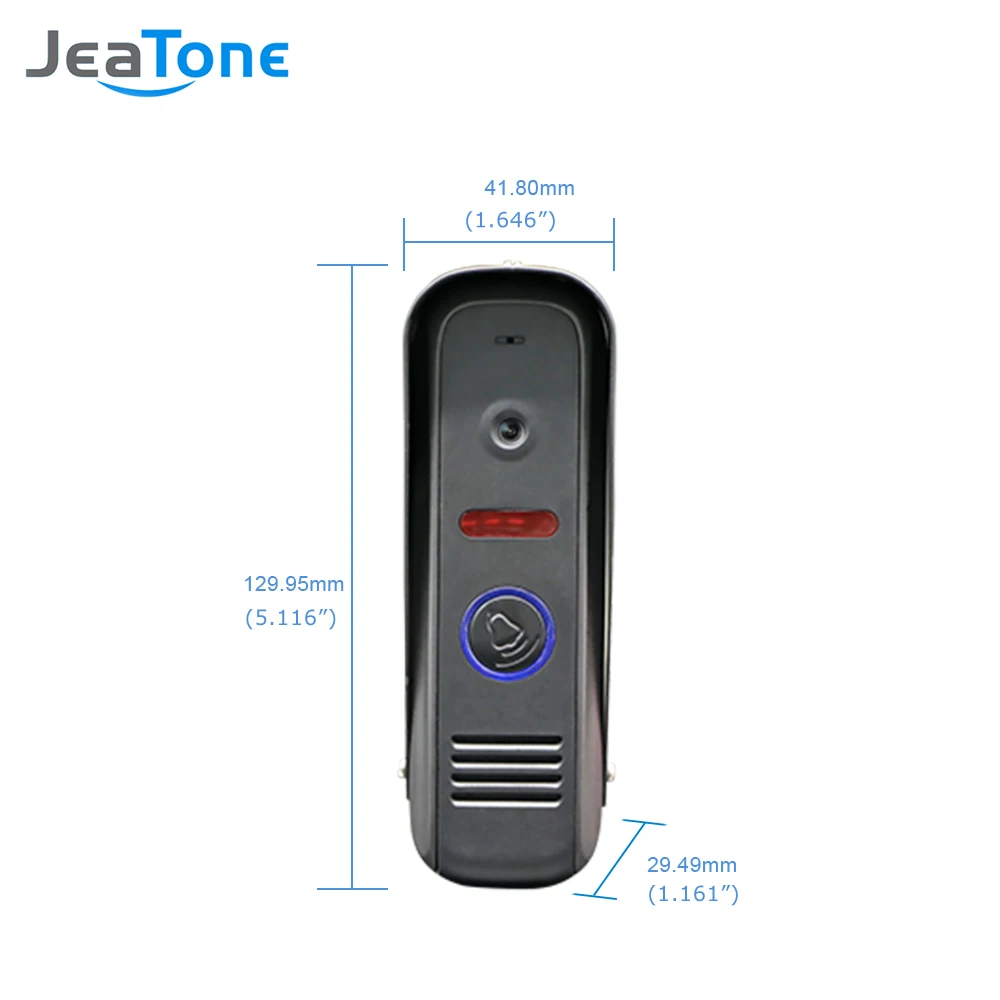 Проводной видеодомофон JeaTone система внутренней связи 10 ''TFT LCD монитор