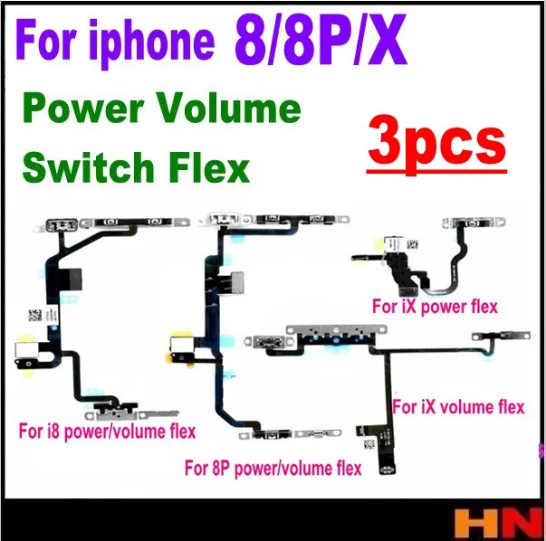 Сменные детали для вспышки iPhone 8G / 8 Plus P +/X 3 шт. | Мобильные телефоны и аксессуары