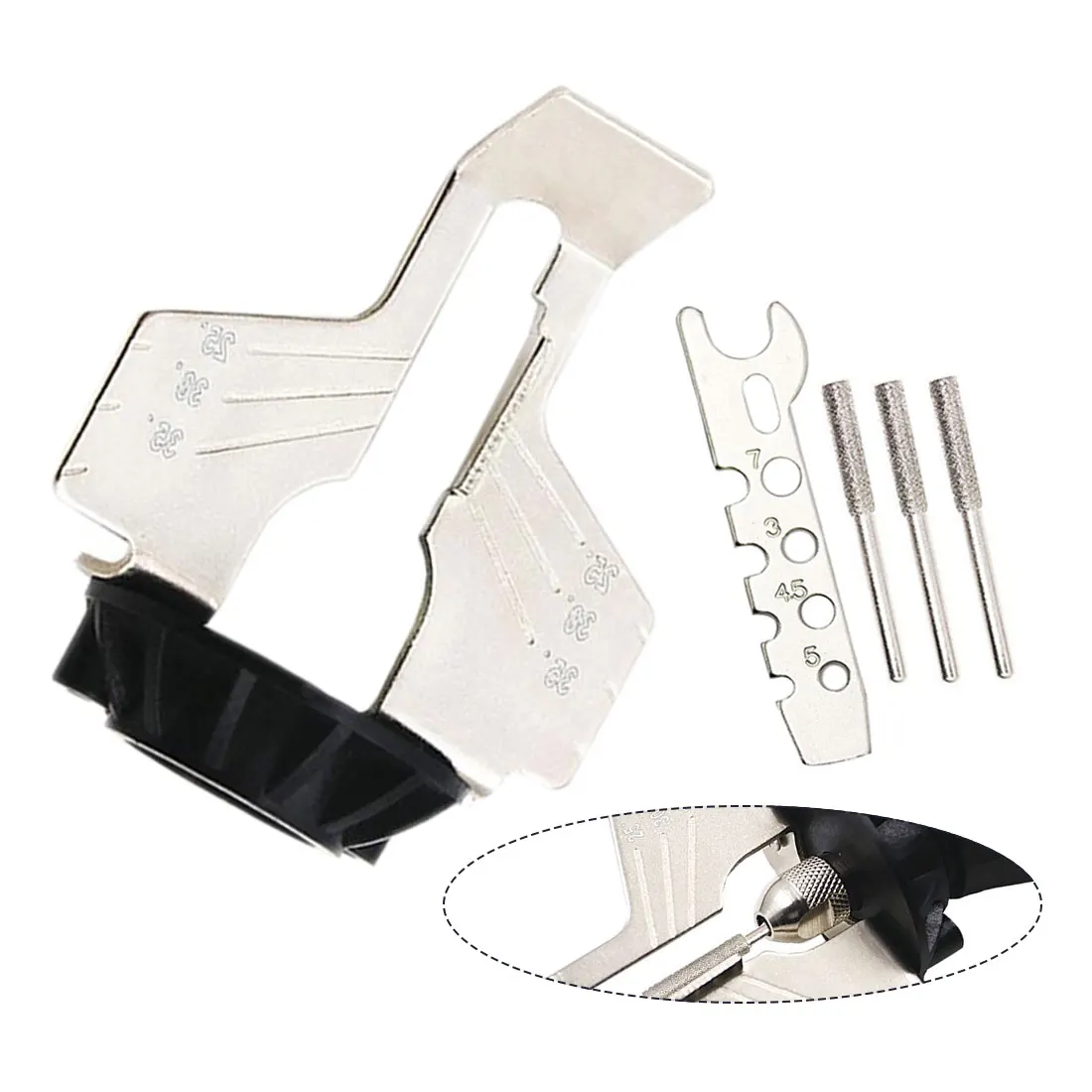 

Chain Saw Sharpener Guide Sharpening Attachment Drill Adapter for Dremel drill Rotary accessories Rotary Tool Kit Power Drill