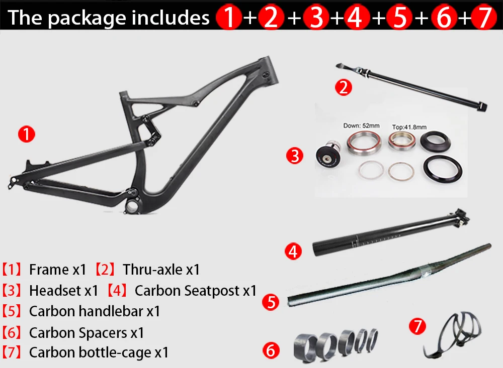 Sale 2019 Hot sales new carbon Enduro bike frames with Adjustable Travel.29er Boost All mountain bike frame 0