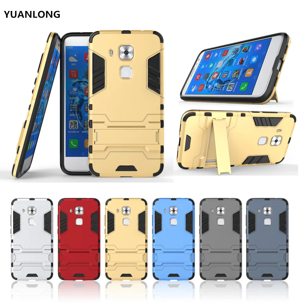 

YUANLONG Phone Case For Huawei G9 Plus / Nova Plus / Maimang 5 Shockproof Armor Robot Silicon Hard Stand Shell Skin Case Cover