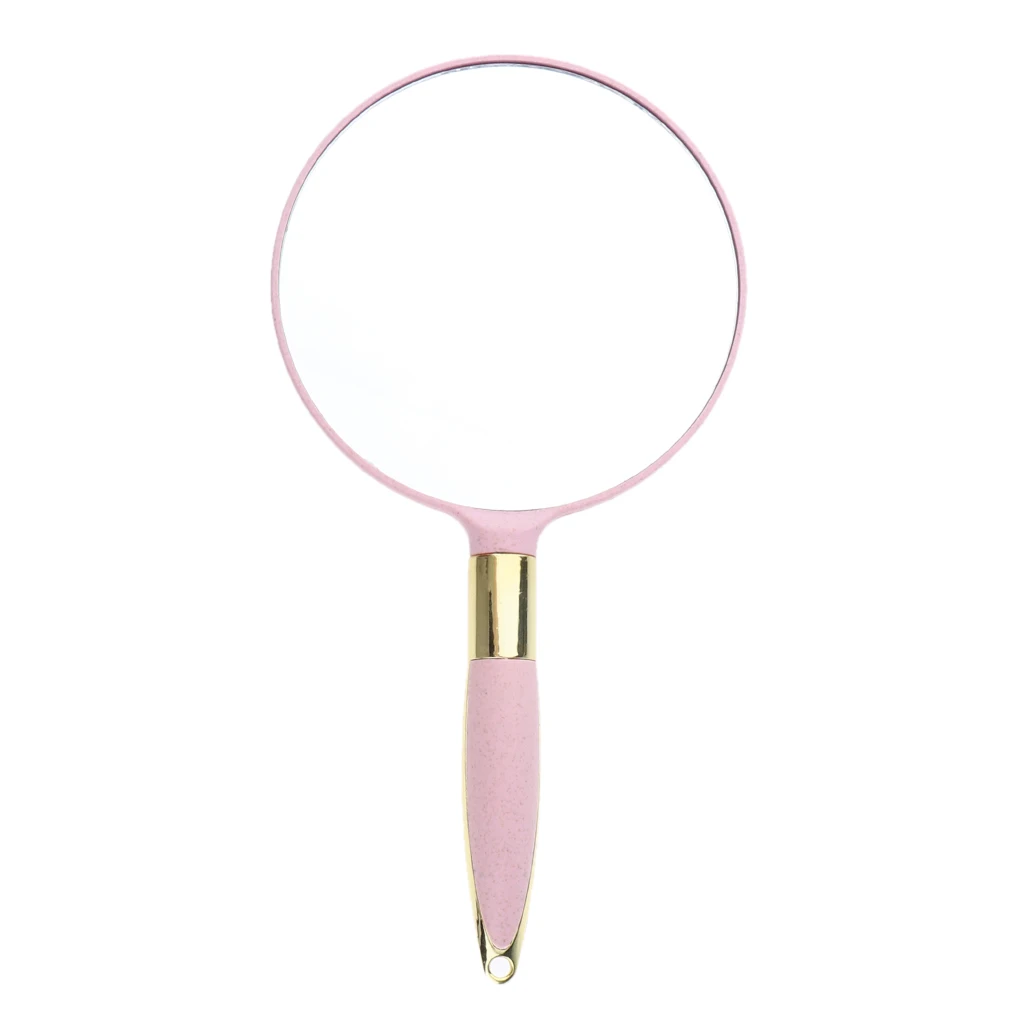 Portable Plastic Handheld Mirror For Vanity Makeup Home Salon Travel