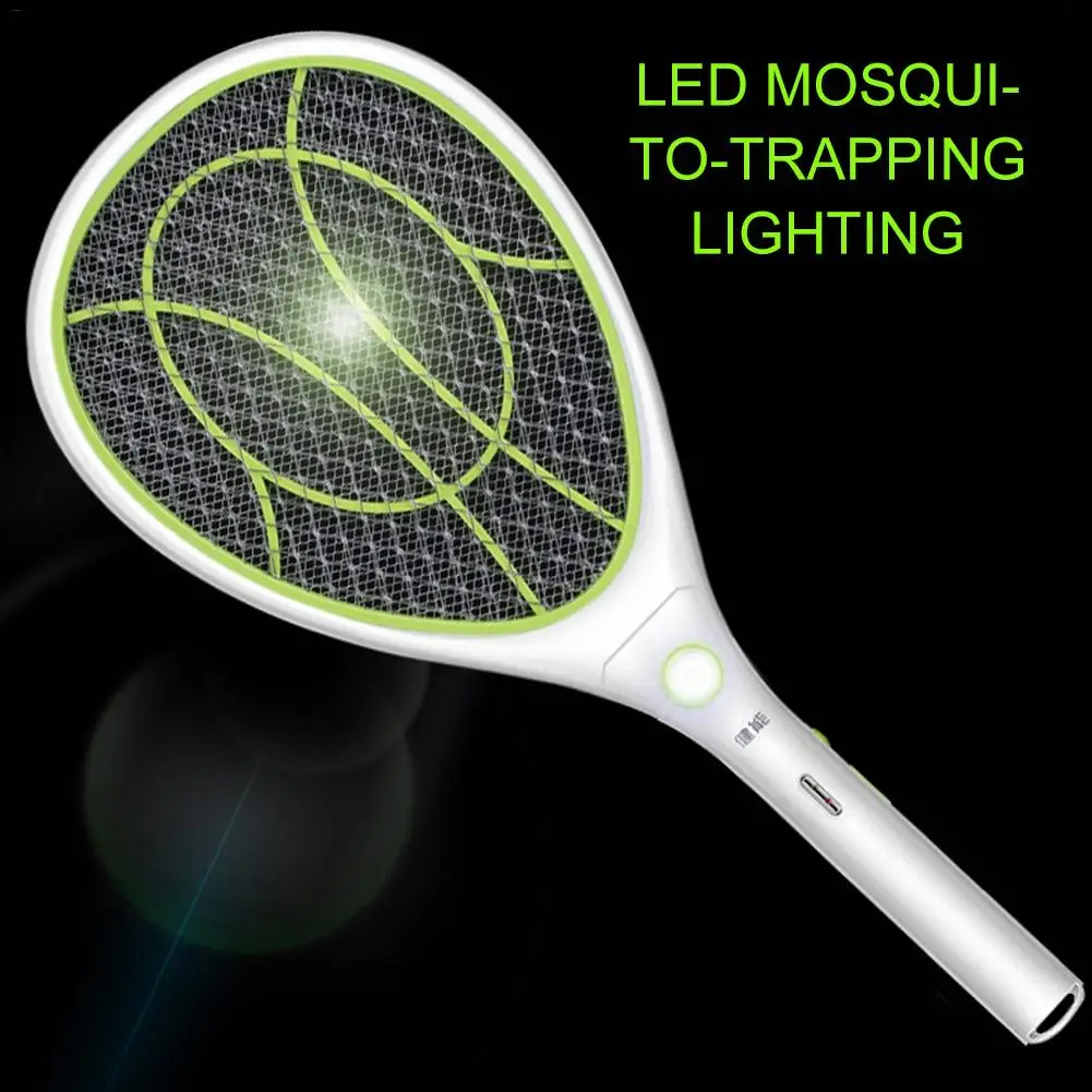 

Electric Fly Swatter Mosquito Killer Mini Bug Zapper Usb Rechargeable Insect Racket Flies Killer For Pest Control Indoor