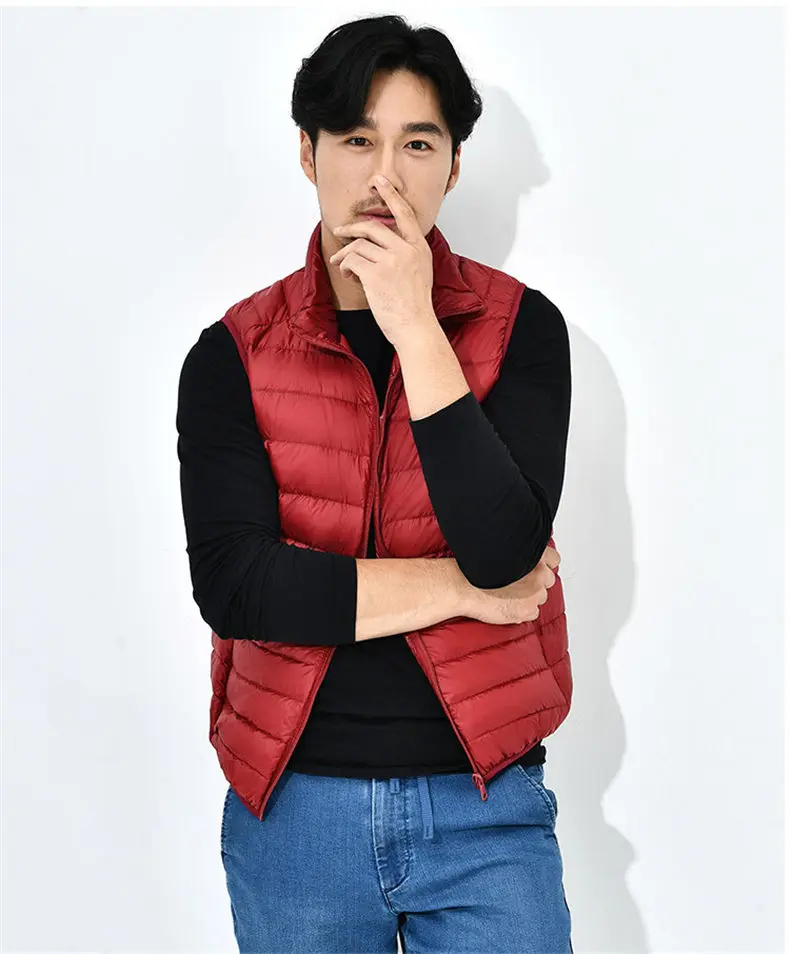 8Colors Winter Autumn 90% White Duck Down Vest Men Keep Warm Male parka Sleeveless Coat Man Muls Brand Cothing Feather Outwear-04