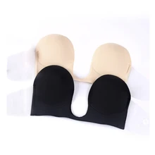 Le palais Винтаж Лето Пуш-ап Низкий вырез Грудь лепестки открытая спина дышащая ткань без бретелей без застежки полная чашка Тип