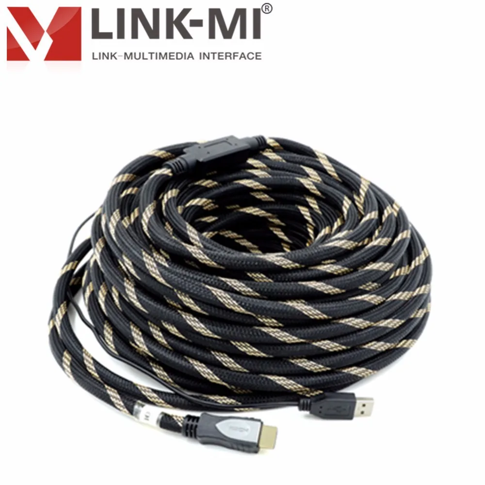 LINK-MI высокого качества HDMI кабель расстояние до 40 м высокая скорость 1,4 с full HD сигнал усилитель чип для xbox 360, HDTV ARC, Surgant