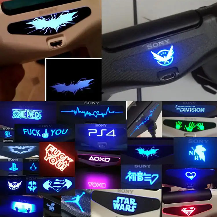 40PCS for PS4 Controller LED Sticker LED Light Bar Cover Case Decal