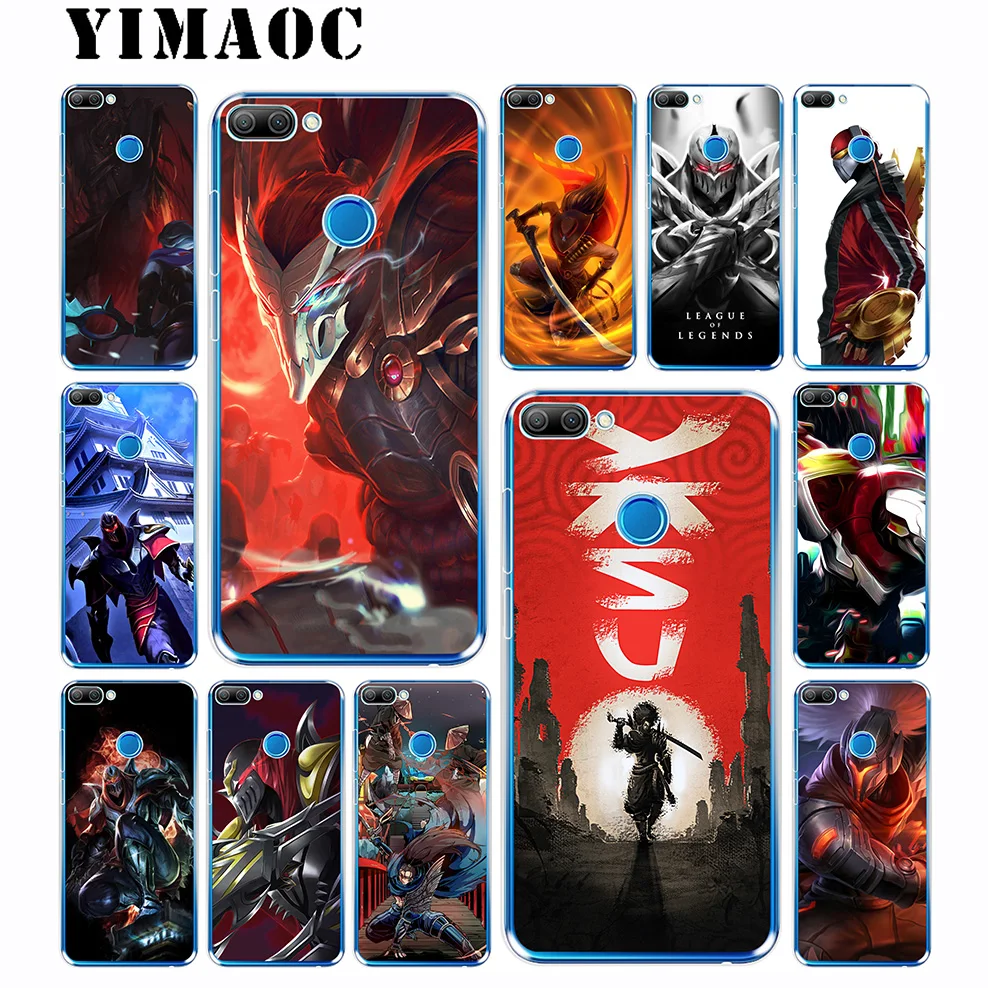 YIMAOC Yasuo Zed LoL Hero Soft Case for Huawei Honor 10 9 8X 8C 8 7C 7X 7A Pro 6A Lite Note Nova 3i 3 2i Y6 Y7 Y9 Prime 2018 |