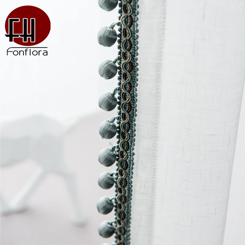 Cortina opaca de terciopelo holandés de lujo para sala de estar cortina de dormitorio patrón Vintage azul con cuentas tratamientos de ventana personalizados