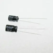 20 шт./лот Алюминий электролитический конденсатор с алюминиевой крышкой, 100 мкФ 16V 5*7 электролитический конденсатор с алюминиевой крышкой, 16v 100 мкФ