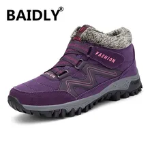 Женские ботинки; теплые зимние ботинки; женские ботильоны из искусственной замши; женская зимняя обувь; Botas Mujer; женская обувь из плюша