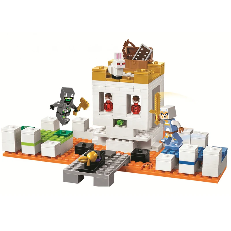 

Bela My world Minecraft Compatible with legoings Steve Zombie Skull Building Blocks Bricks Toys for Children Christmas Gift