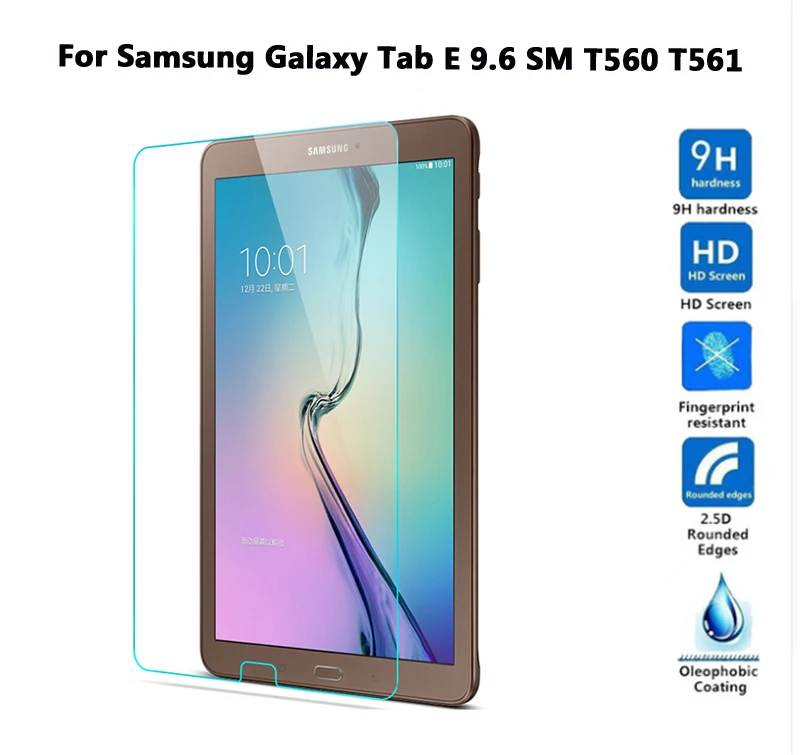 Экран протектор для samsung Galaxy Tab A 10,5 7,0 8,0 9,7 закаленное Стекло активный 2 Tab E 9,6 8,0 T590 T350 T380 T550 T377 T560 - Цвет: Tab E 9.6 SM T560