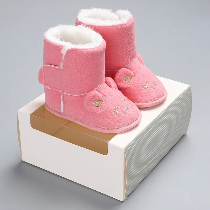 Winter Warm Baby Boots Infant Kids Booties Toddler Girls AND Boys Walking Boots Cute Cartoon