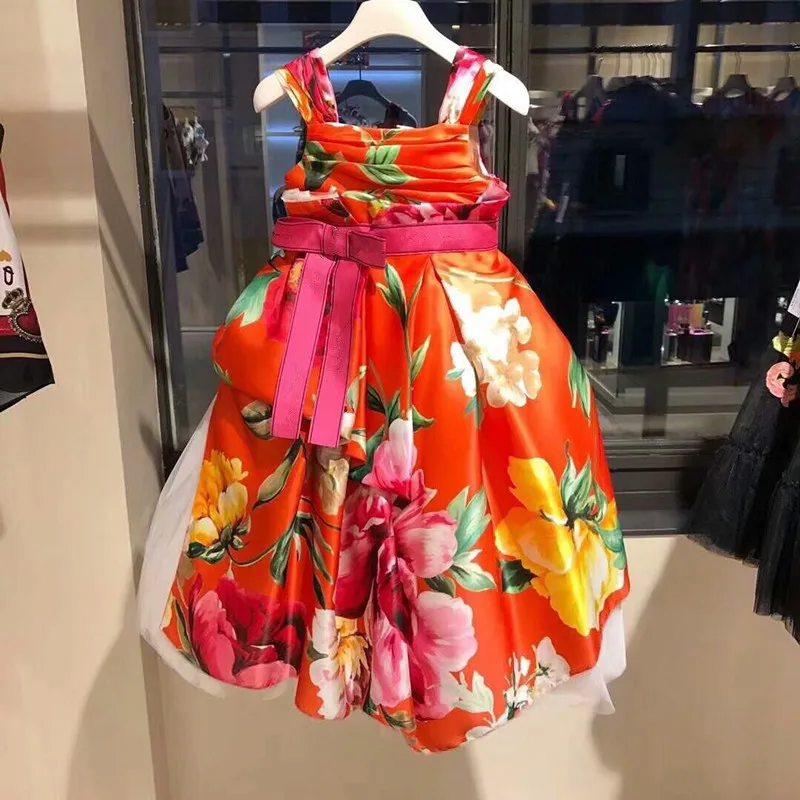 

Girls Fashion Gorgeous Silk Dress Princess birthday party and wedding dress