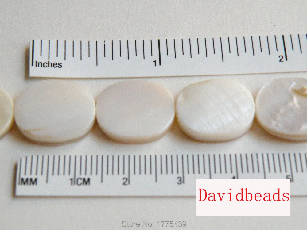 Wholesale--1-Strands-15x13x3mm-White-Natural-Mother-of-Pearl-Shell-Flat-Oval-Beads-Approx-39CM (1) 