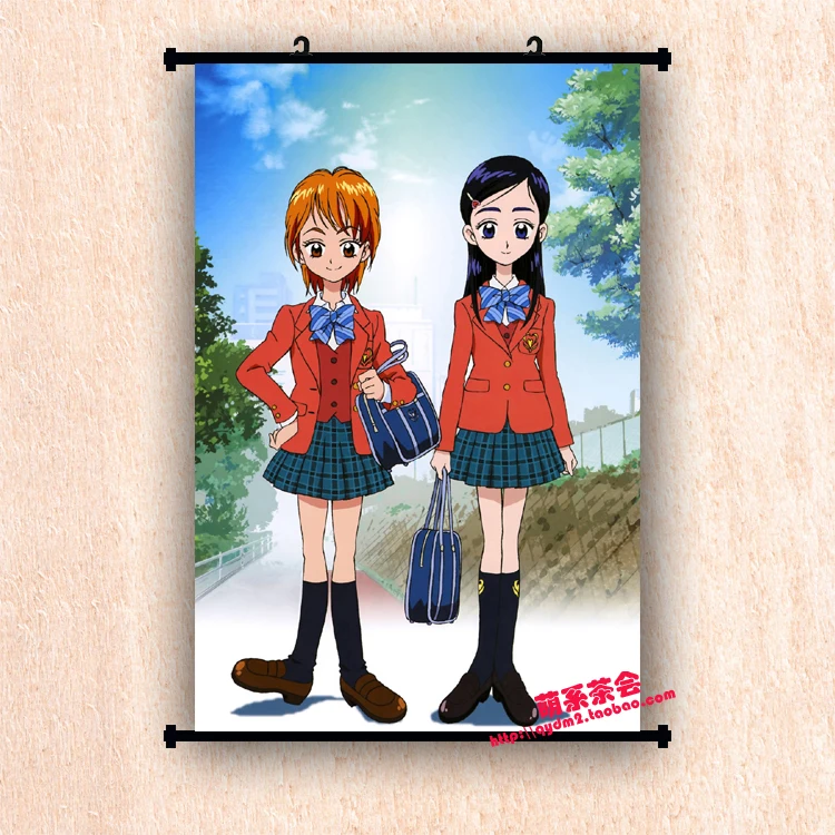 Японский Аниме Pretty Cure Precure Akimoto Komachi & Minazuki Karen Dream домашний Декор настенный