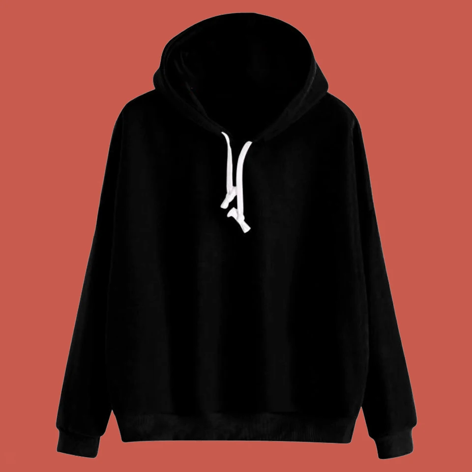 Цвет красного вина Толстовка Solid oversize свитшот розовый Kawaii Полерон Mujer Для женщин