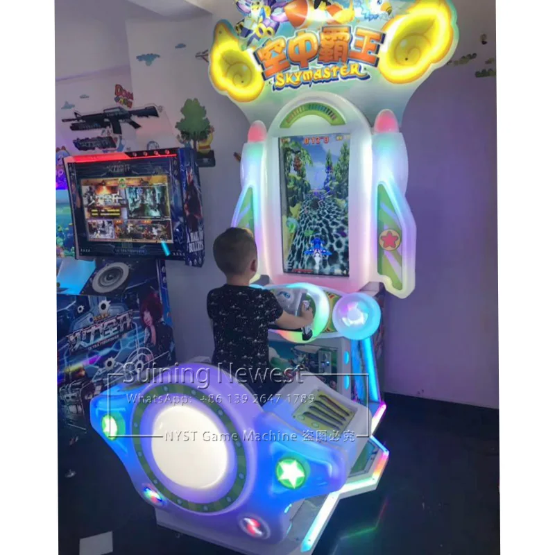 NYST Kids Luminated Amusement Device Coin Operated Drive Car Video Game Machine For Shopping Malls and Center | Спорт и развлечения