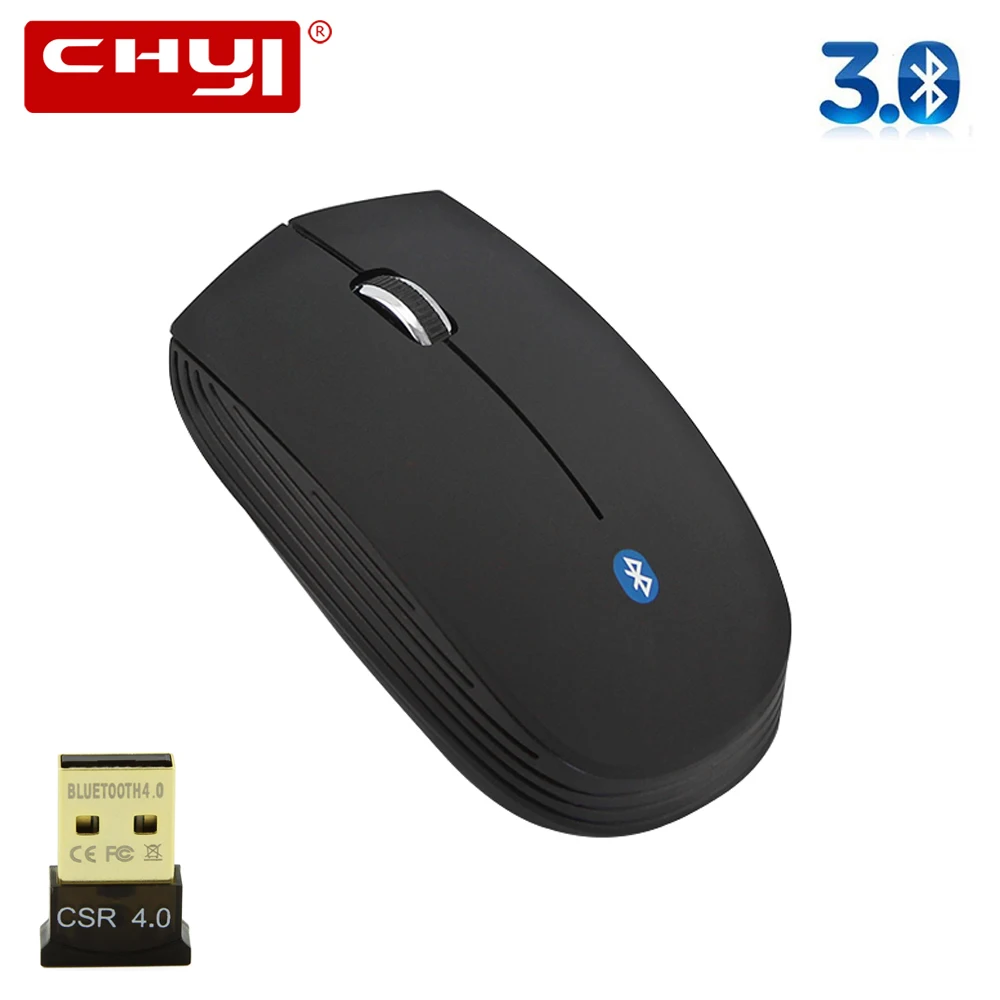 

CHYI Wireless Bluetooth Mouse 3.0 Ergonomic 800/1200/1600DPI Adjustable Optical Mini Mice With BT CSR 4.0 Adapter Kit For Laptop
