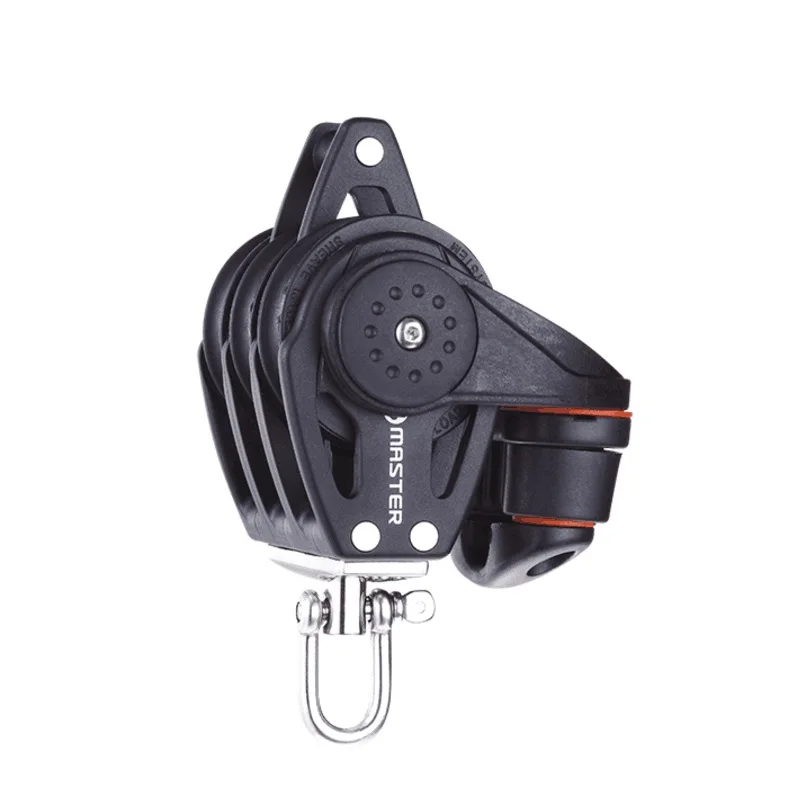 Sailboat Hardware 75mm 2 15/16" Triple Swivel Shackle Fairlead Cleat