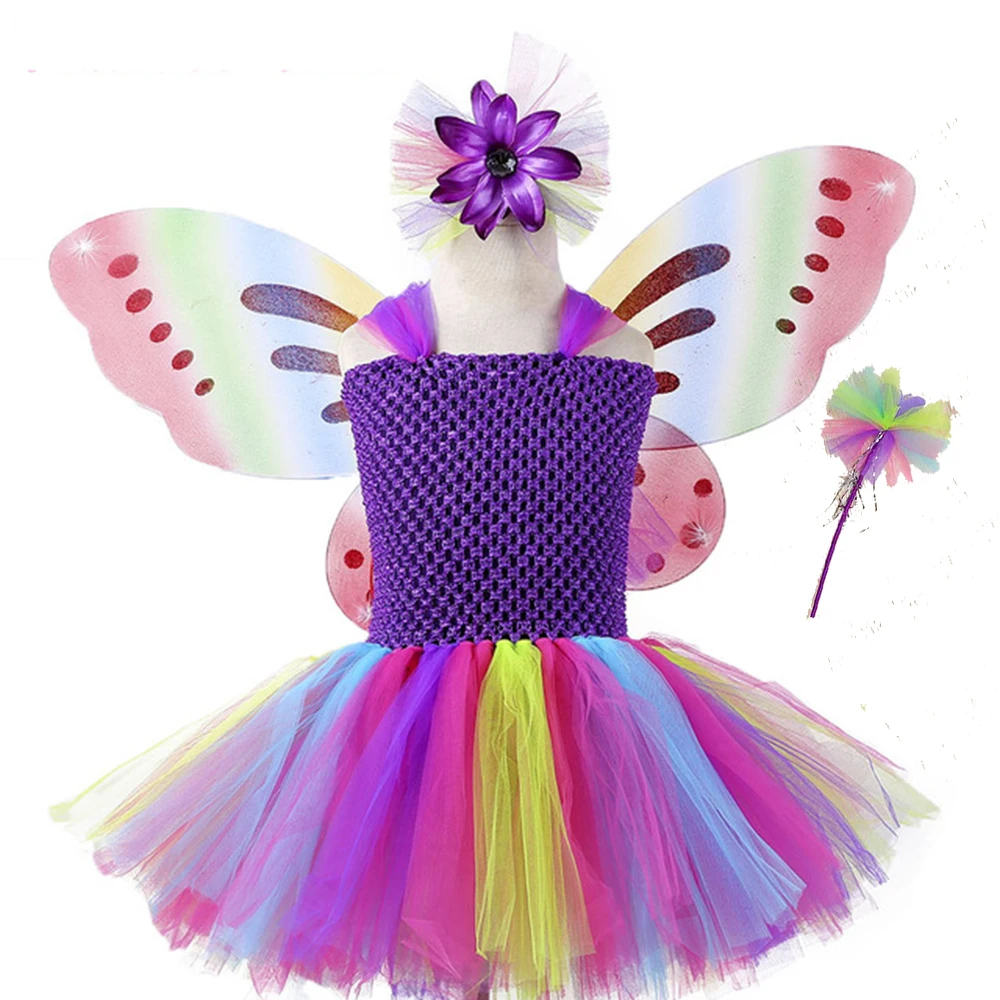 

Candy Princess Unicorn Dress Children Flower Girl Solid Knee Length Unicorn Birthday Dress Little Pony Party Dress Tutu Vestido