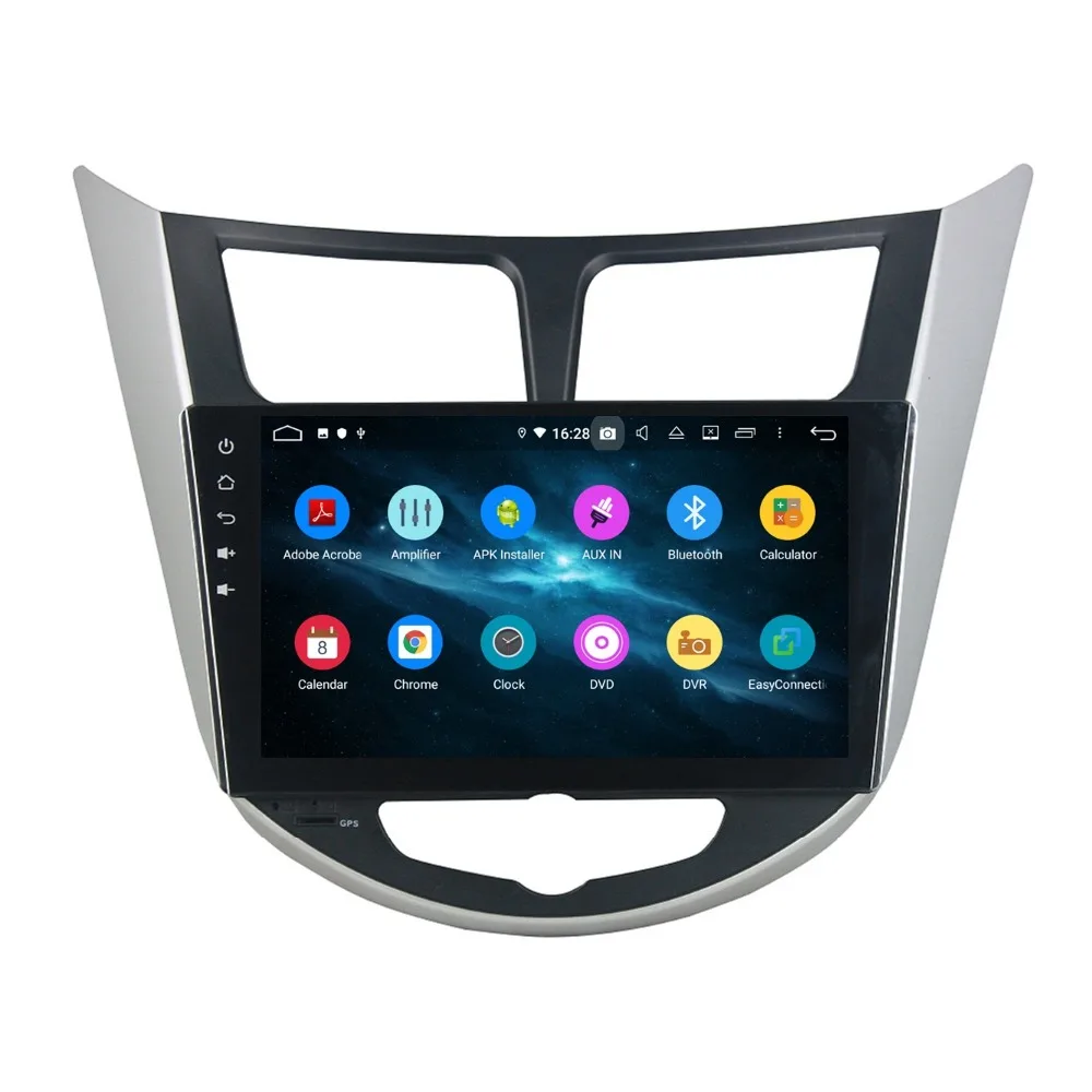 Clearance DSP 4GB RAM Octa Core 2 din 9" Android 9.0 Car dvd Player for Hyundai Verna Accent Solaris 2011 2012 RDS Radio BT4.2 Mirror-link 4