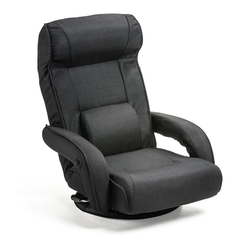  Floor Gaming Chair Adjustable Any Position Reclining Back Swivel Chair Folding Sofa Lounger for Sem