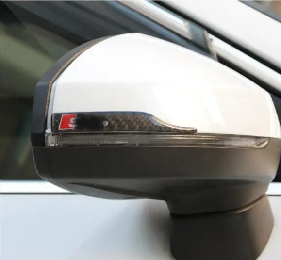 

For Audi Rearview Mirror Anti-collision Bar A3 A4L A6L A5 Q2L Q5 Q3 Q5L Modified Scrape-proof Carbon Fiber Sheet