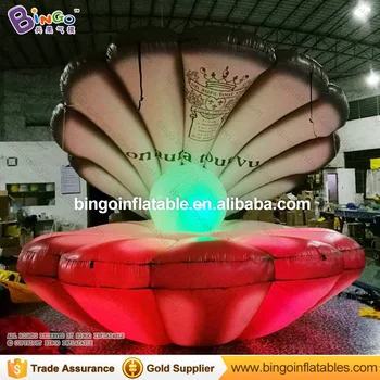 

Personalized 4m diameter giant inflatable seashell / inflatable seashell balloon / inflatable seashell with led lights toys