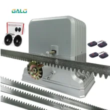 GALO 1800 кг электрические раздвижные ворота Двигатели/автоматический двигатель открывания ворот со стальными стеллажами 1 ворота фотоэлемент 4 дистанционного управления