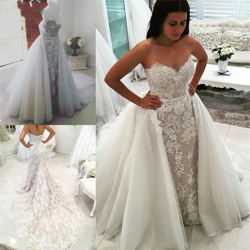 lace detachable train