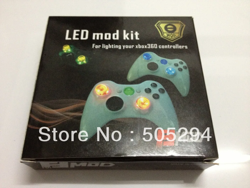 Free Shipping, LED MOD KIT for Xbox 360 Controllers, Light up your