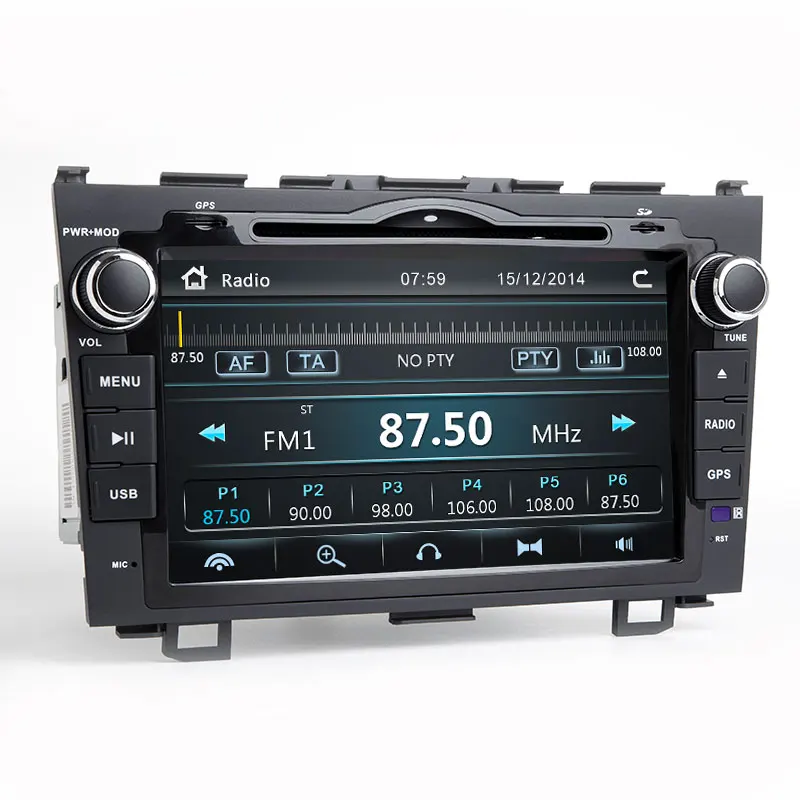Discount 2 Din Car DVD Player Radio For Honda CRV CR-V 2006 2007 2008 2009 2010 2012 GPS Navigation System Multimedia Head Unit Audio 3