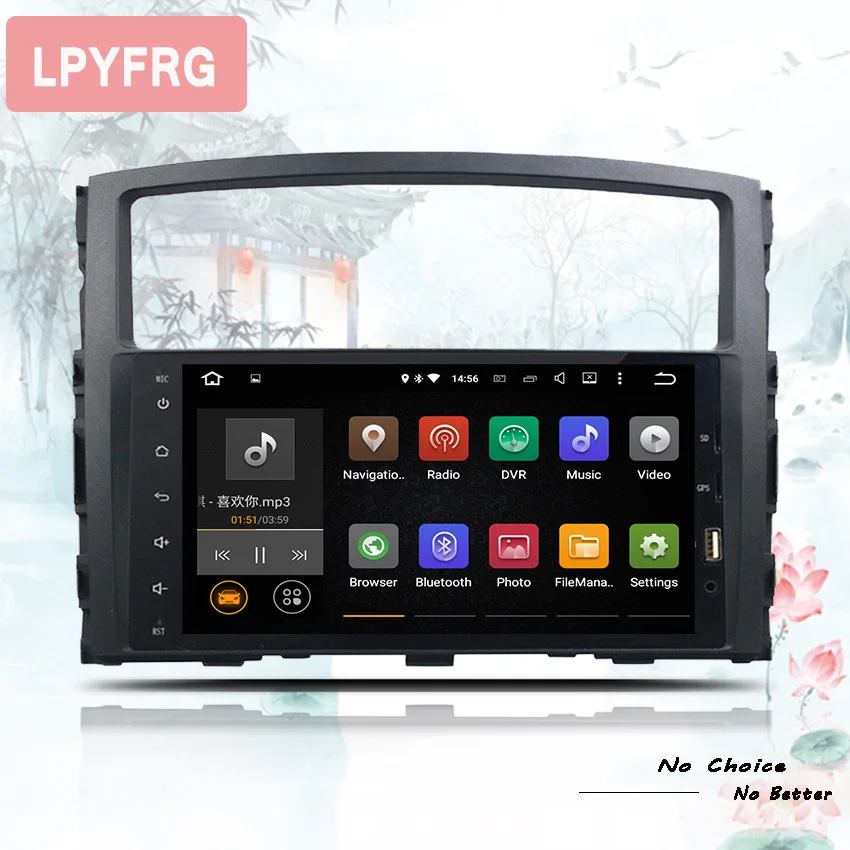 Perfect Octa 8 Core Android 9.0 For MITSUBISHI PAJERO V97 V93 2006-2015 Car DVD Player GPS Navi support 4G DAB+ TPMS 64G ROM 4G RAM 1
