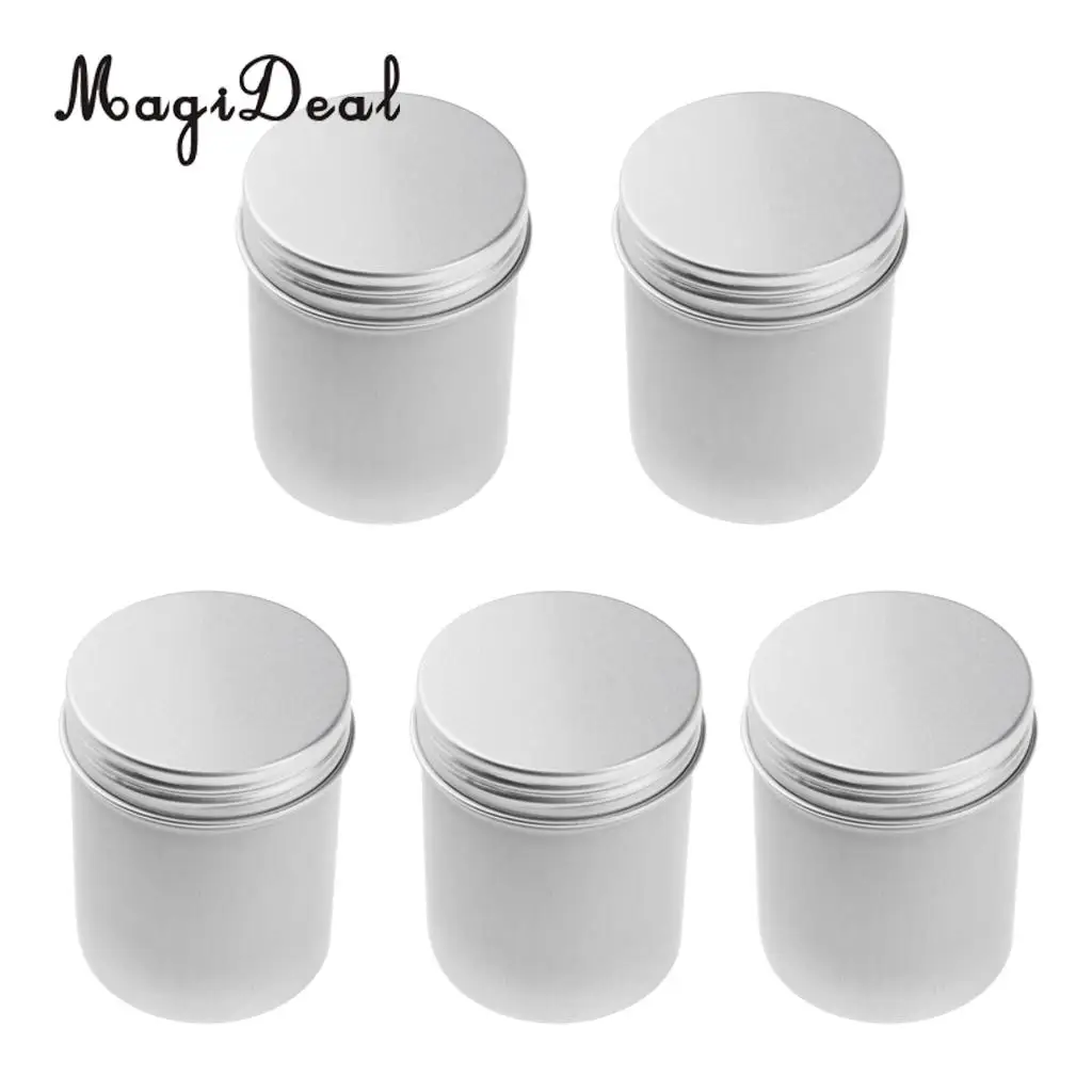 10pcs Aluminium Tin Pot Cosmetic Cream Balm Salves Jar Bottle Container 80ml 100ml