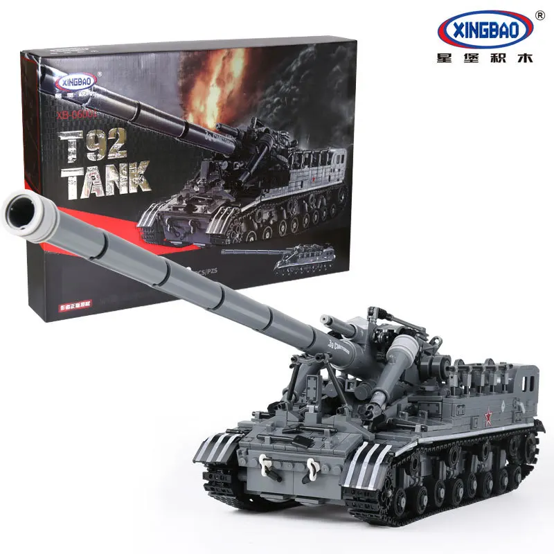 

XingBao 06001 Block 1832Pcs Creative MOC Military Series The T92 Tank Set Education Building Blocks Bricks Toys Educational Toy