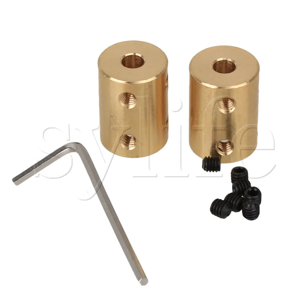 Buy 5 x 8mm CNC Brass Coupling Motor Rigid Shaft