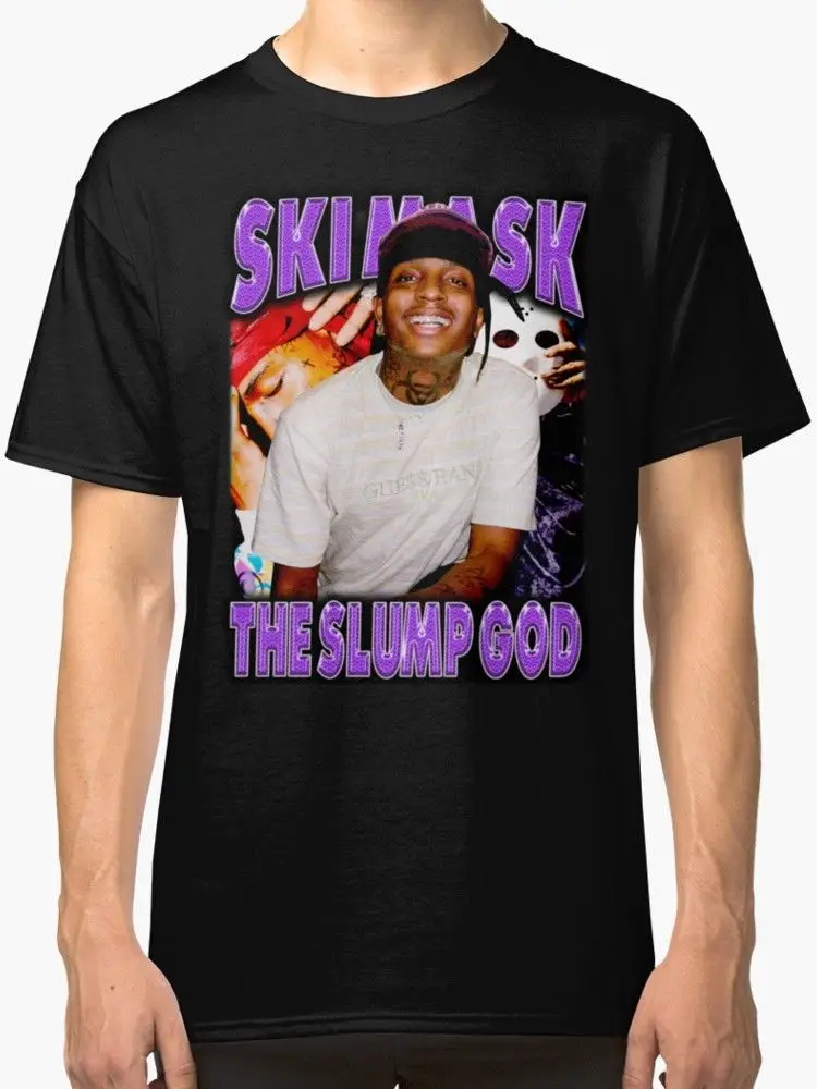 New THE SLUMP GOD Men's T-shirt Size S-2XL Streetwear Funny Print Clothing Hip-Tope Mans T-Shirt Tops Tees | Мужская одежда