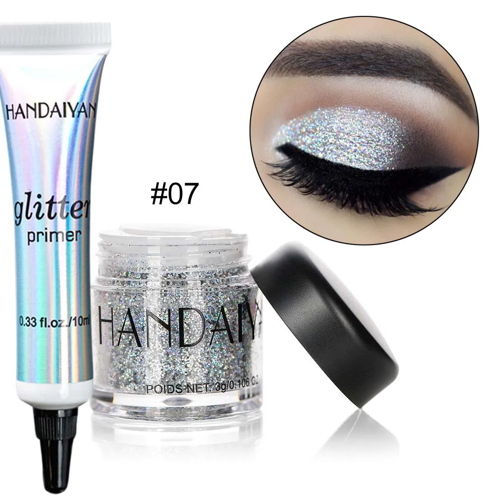 

Glitter Primer Gel With Powder Sequin For Lip Face Eyes Eyeshadow Cosmetics Makeup Set Fast Ship 10 Color Choice