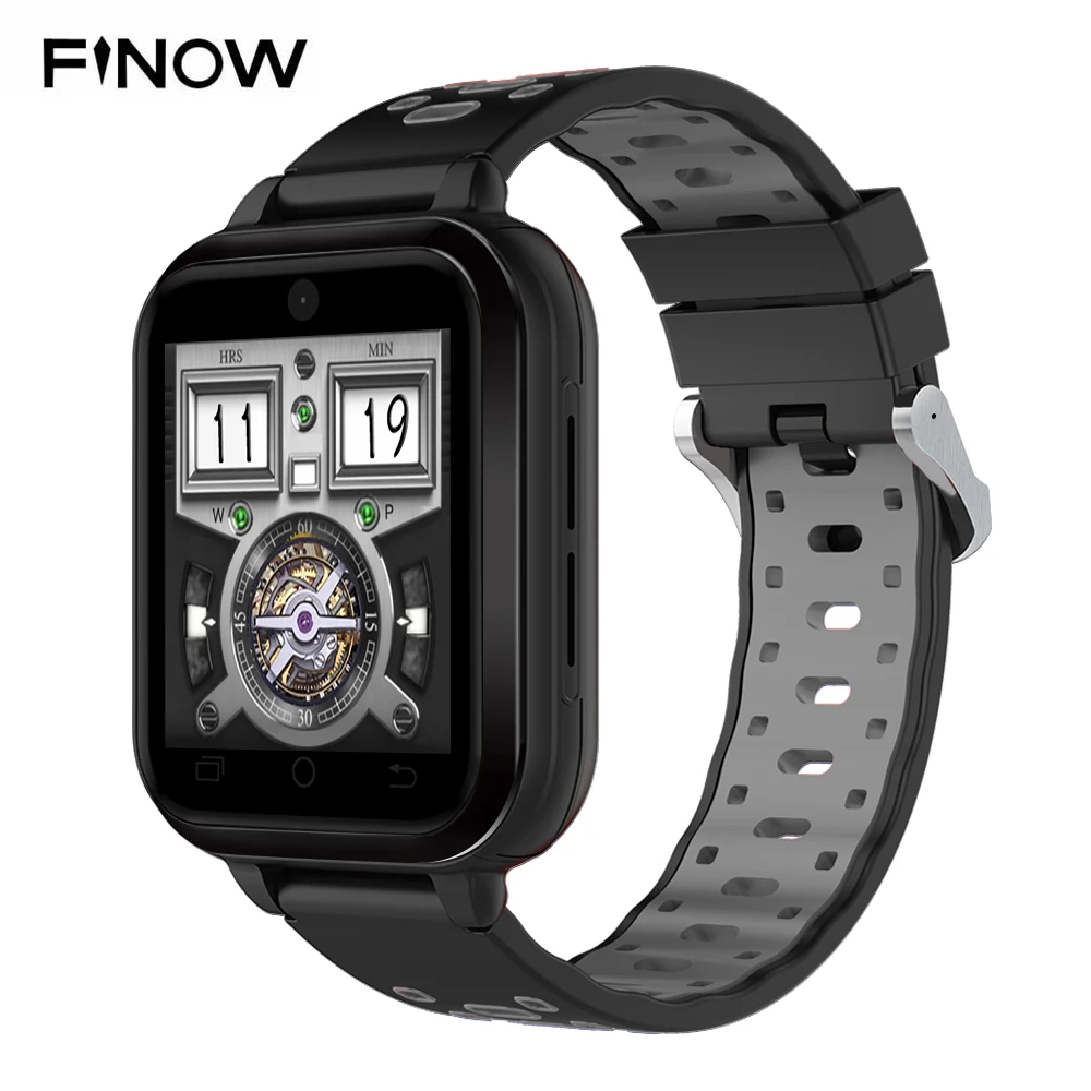

Finow Q1 Pro 4G smart watch Android 6.0 MTK6737 Quad Core 1GB/8GB SmartWatch Phone Heart Rate Sim Card Support Change Strap 18mm